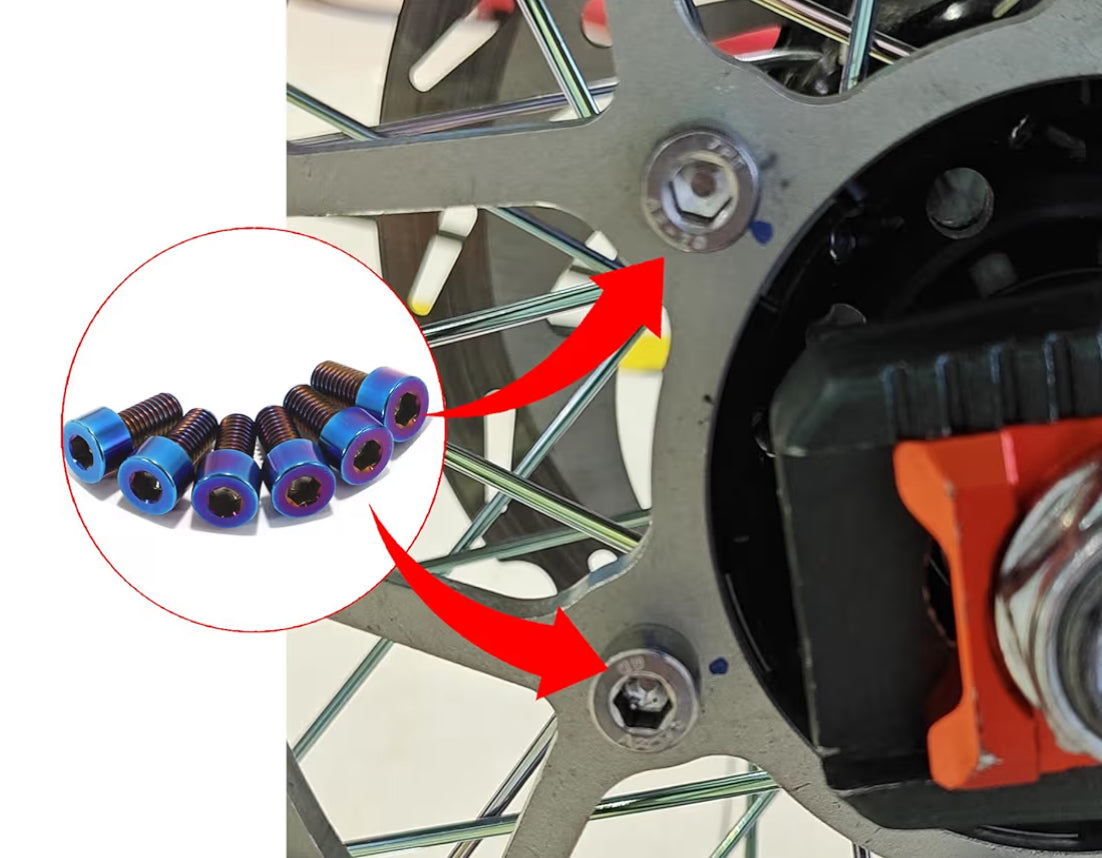 Surron ultra bee rear pinion titanium bolts